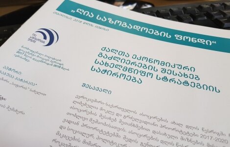 ანგარიში: 10 წელია, ქალთა ეკონომიკური გაძლიერებისთვის სახელმწიფო პროგრამა არ განხორციელებულა
