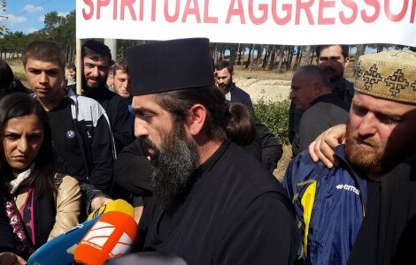 ვიდეო ► „შორს საქართველოდან, ანტიქრისტე!“ - მმკ-ის საპროტესტო აქცია