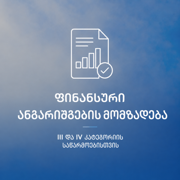 ფინანსური ანგარიშგების მომზადება